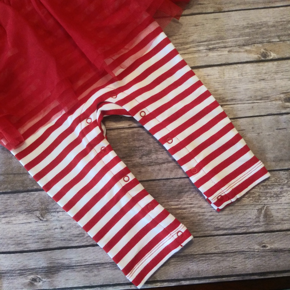 ๐NWT Cat & Jack  Girls Christmas one-piece outfit - Picture 3 of 8